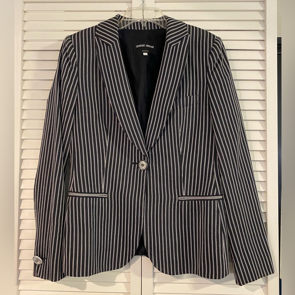Giorgio Armani Dark Navy Blazer